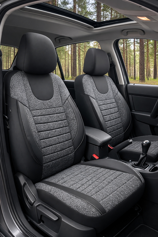 Lifos Hafif Ticari Serisi Koton Kumaş Oto Koltuk Kılıfı Tam Set (BERLINGO-CADDY-CONNECT-COURIER-DOBLO-DOKKER-PARTNER)