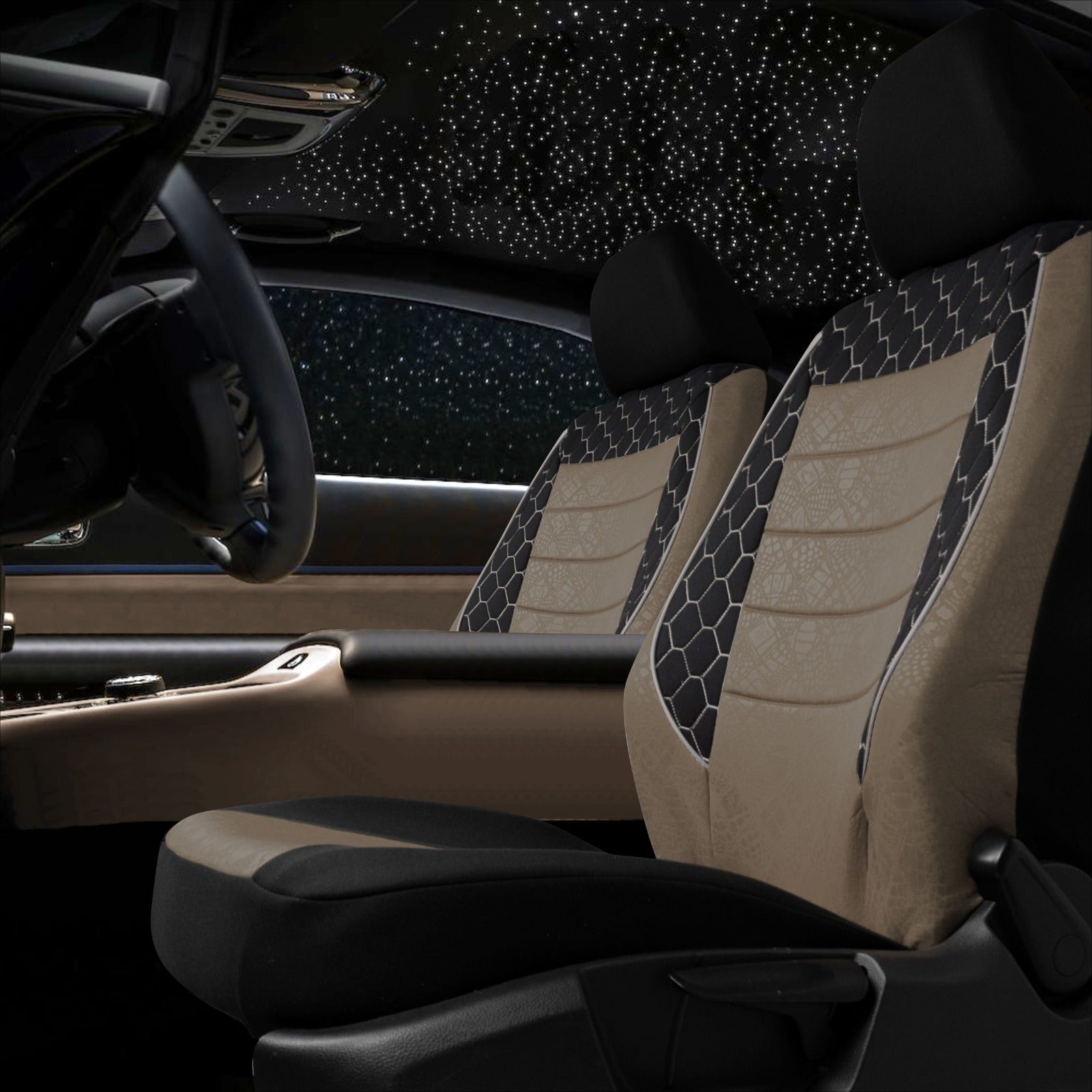 GOF HAFİF TİCARİ Serisi Lakost Kumaş Universal Oto Koltuk Kılıfı Tam Set