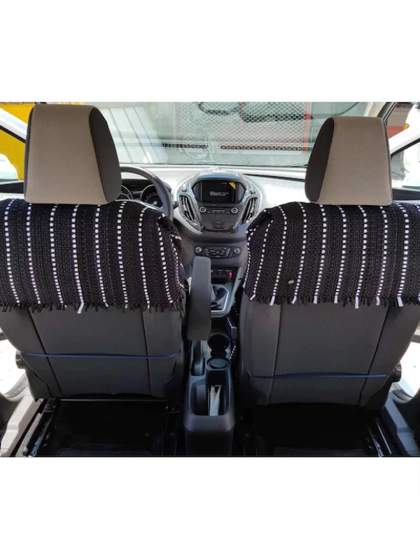 SM Oto Kılıf Dokuma Kumaş Terletmez Oto Koltuk Minderi - Kilim Kılıf - Ön ve Arka Set