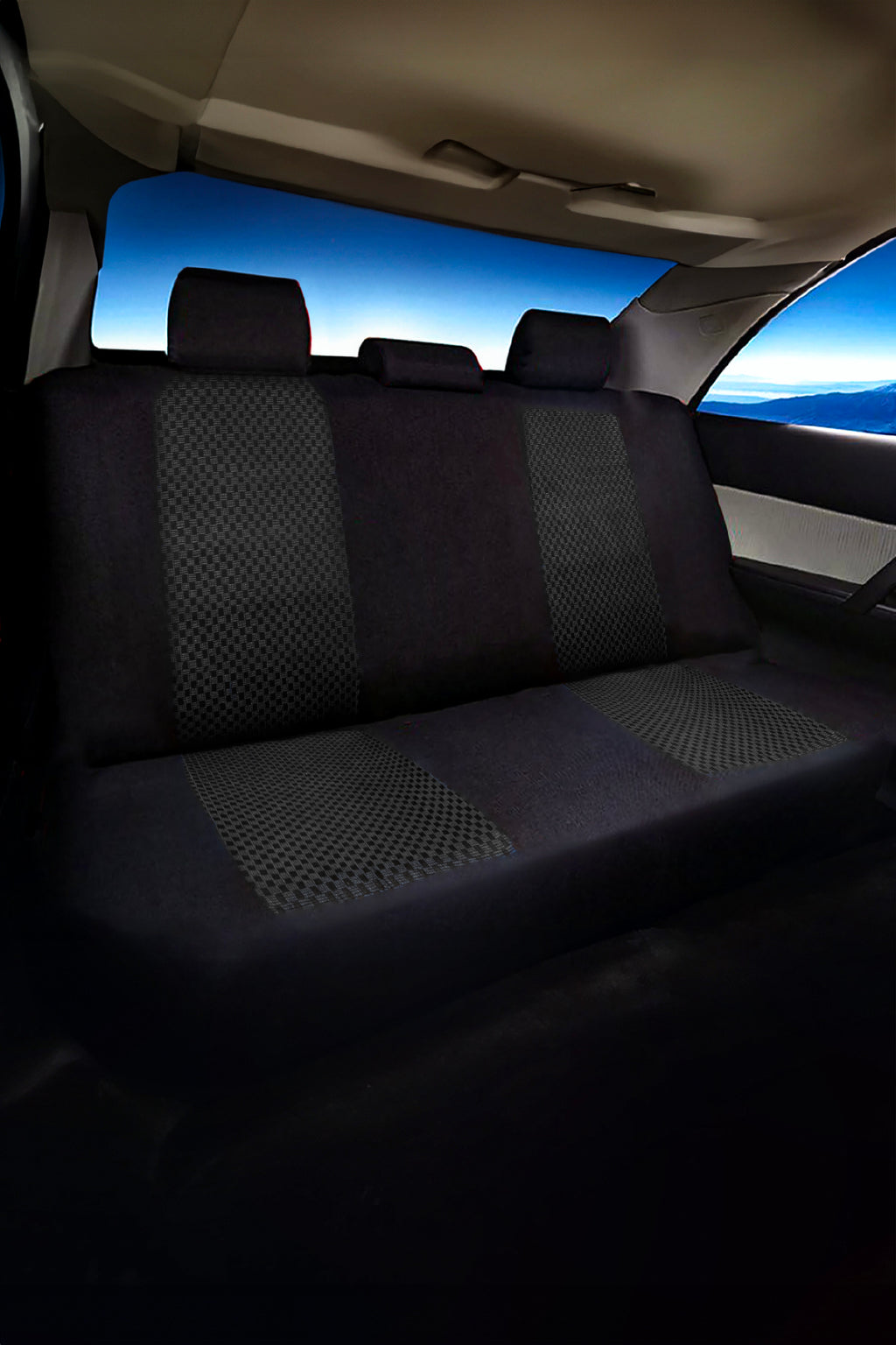 PAM Serisi Pamuklu Kumaş Universal Oto Koltuk Kılıfı Tam Set