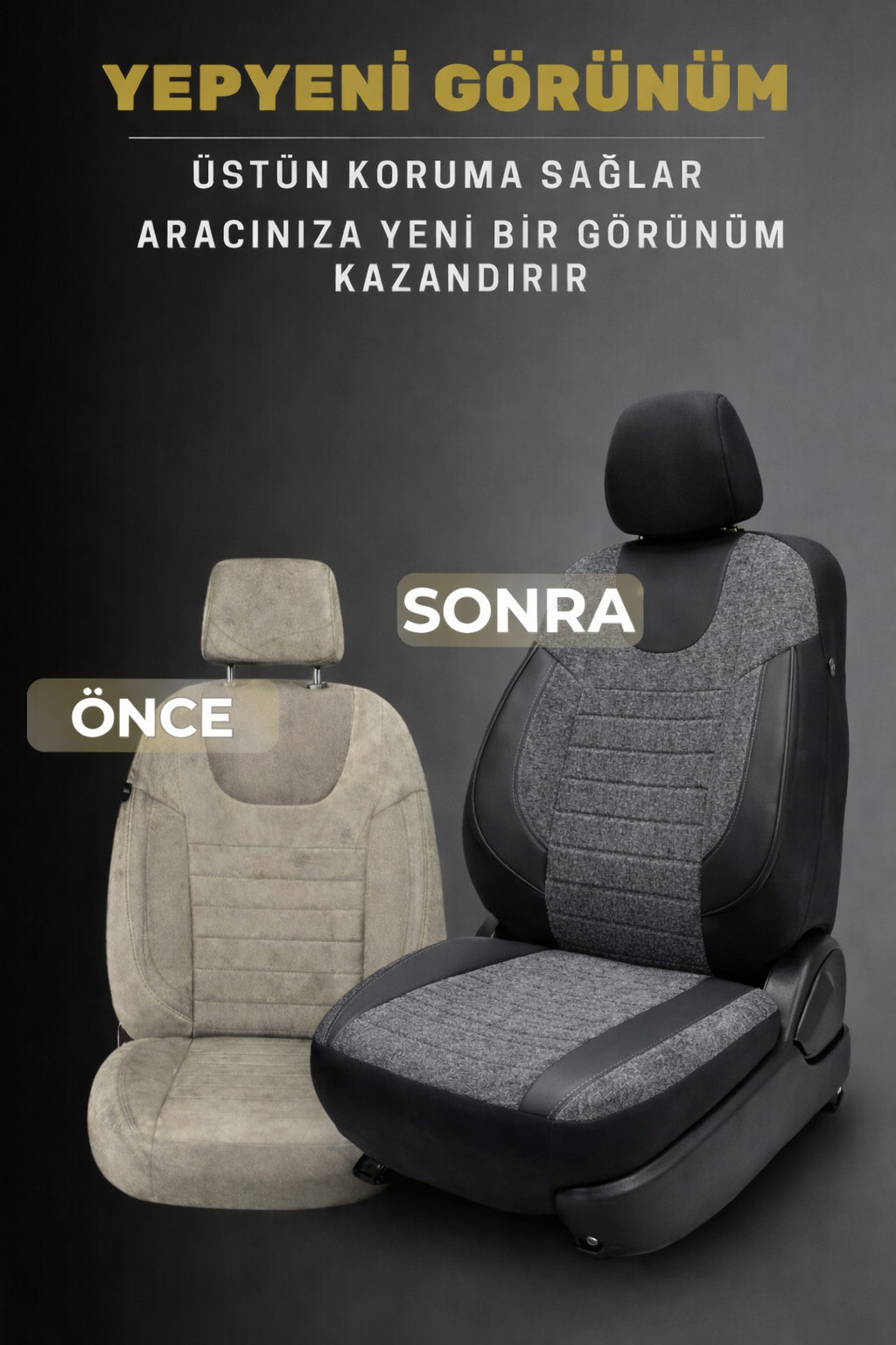 Lifos Hafif Ticari Serisi Koton Kumaş Oto Koltuk Kılıfı Tam Set (BERLINGO-CADDY-CONNECT-COURIER-DOBLO-DOKKER-PARTNER)