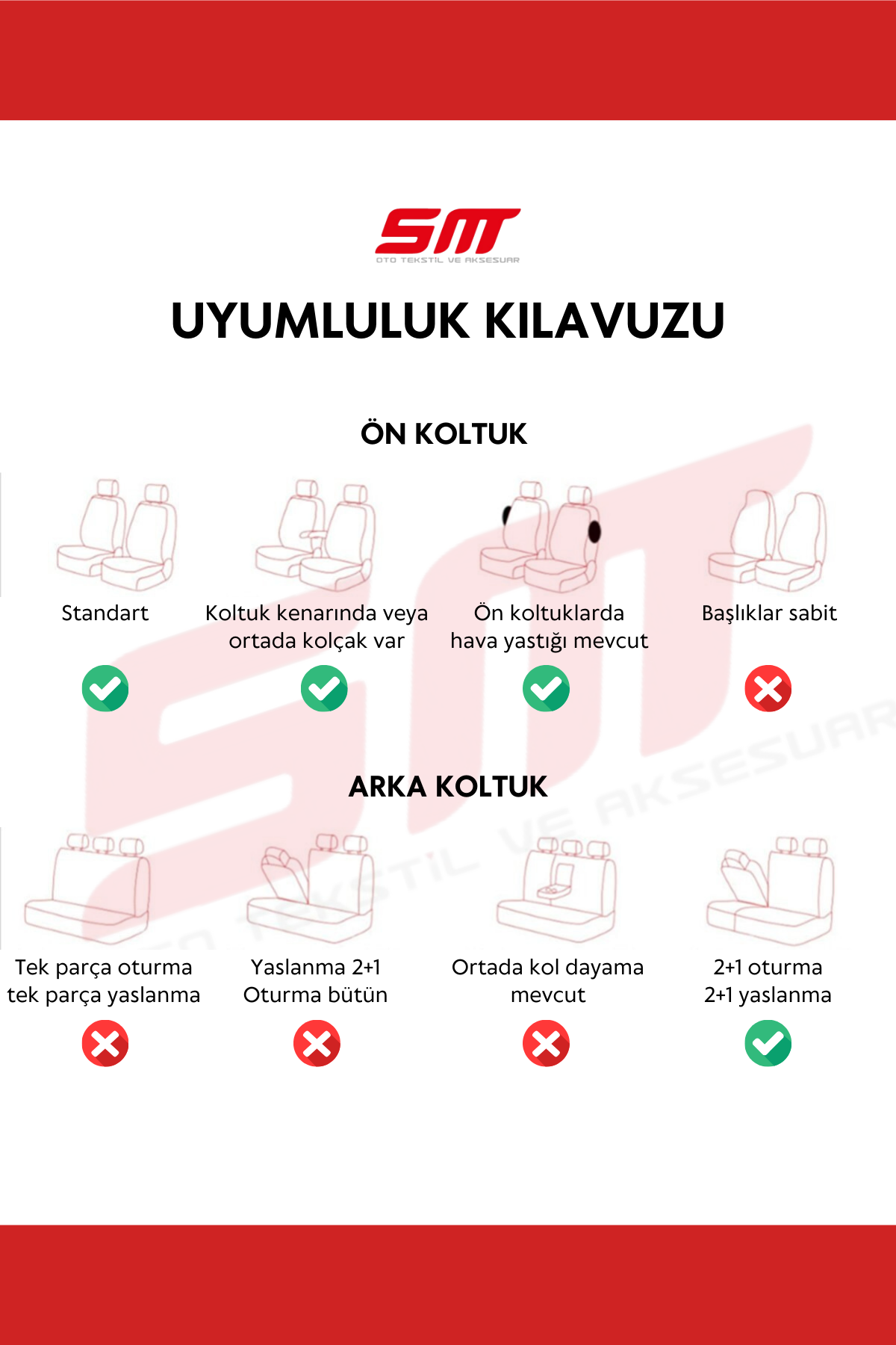 GOF HAFİF TİCARİ Serisi Lakost Kumaş Universal Oto Koltuk Kılıfı Tam Set