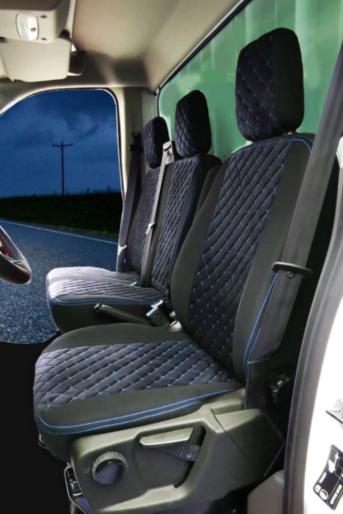 Ford Transit 2014 ve Üzeri Tek Kabin Uyumlu Tay Tüyü Kumaş Araca Özel Oto Koltuk Kılıfı