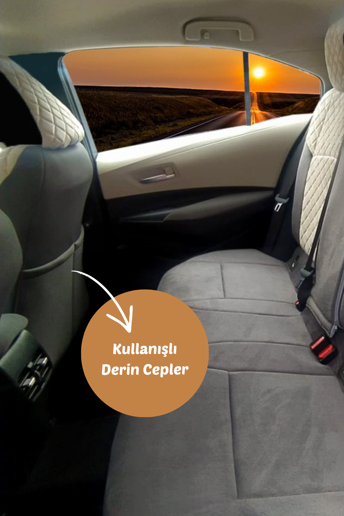 Toyota Corolla 2019 Model ve Üzeri Uyumlu Tay Tüyü Kumaş Araca Özel Oto Koltuk Kılıfı