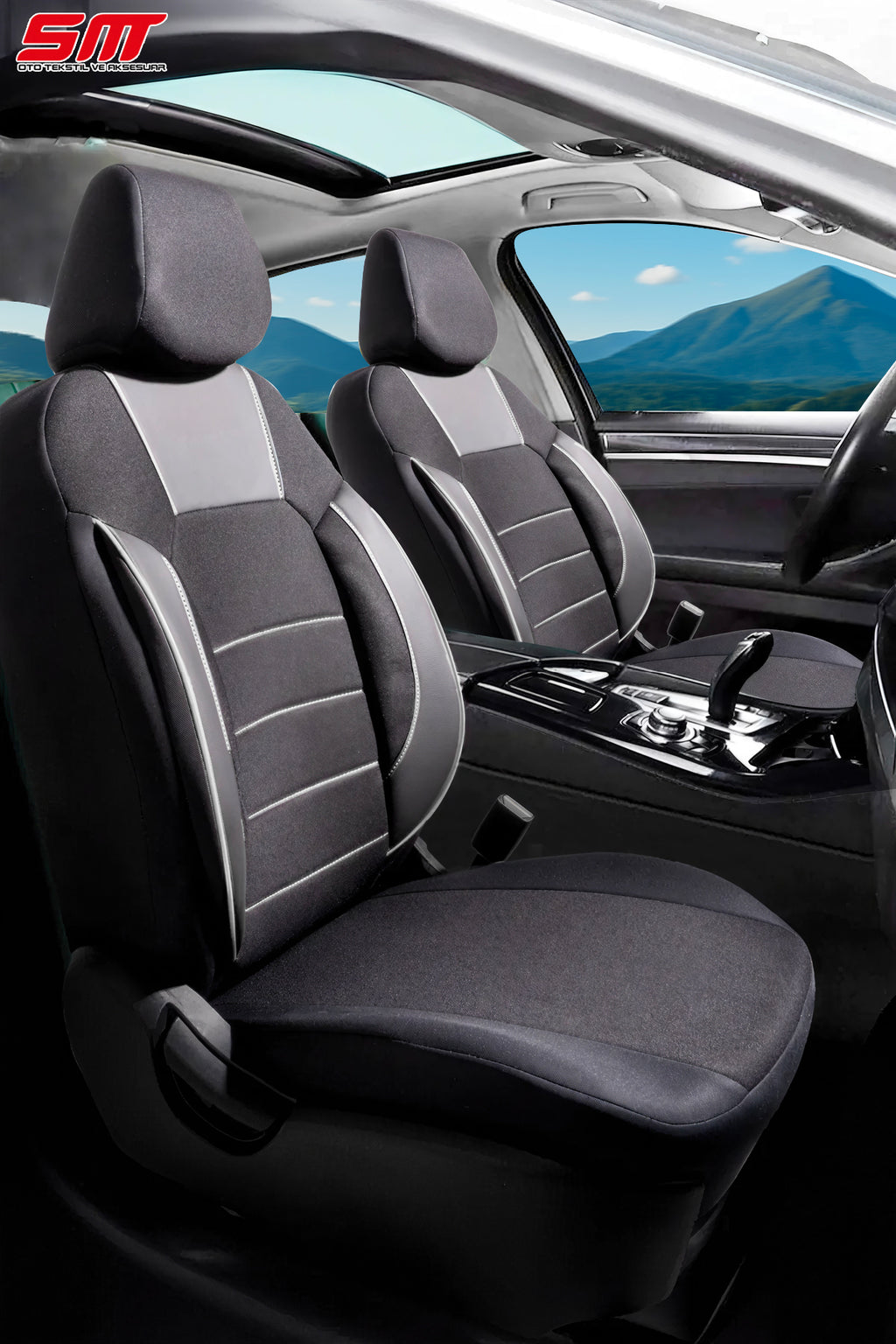 ERA Serisi Lakost Kumaş Universal Oto Koltuk Kılıfı Tam Set