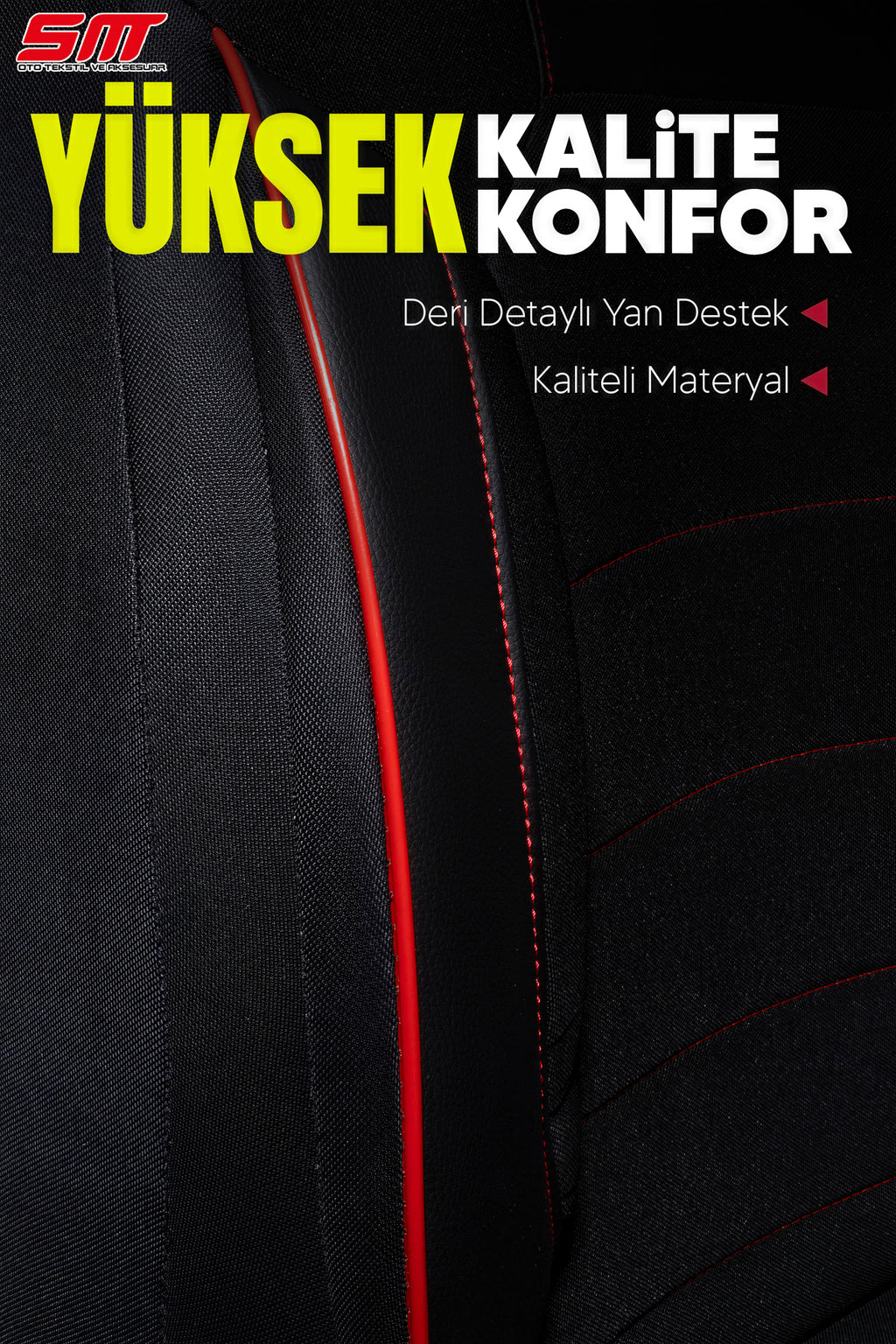 ERA Serisi Lakost Kumaş Universal Oto Koltuk Kılıfı Tam Set