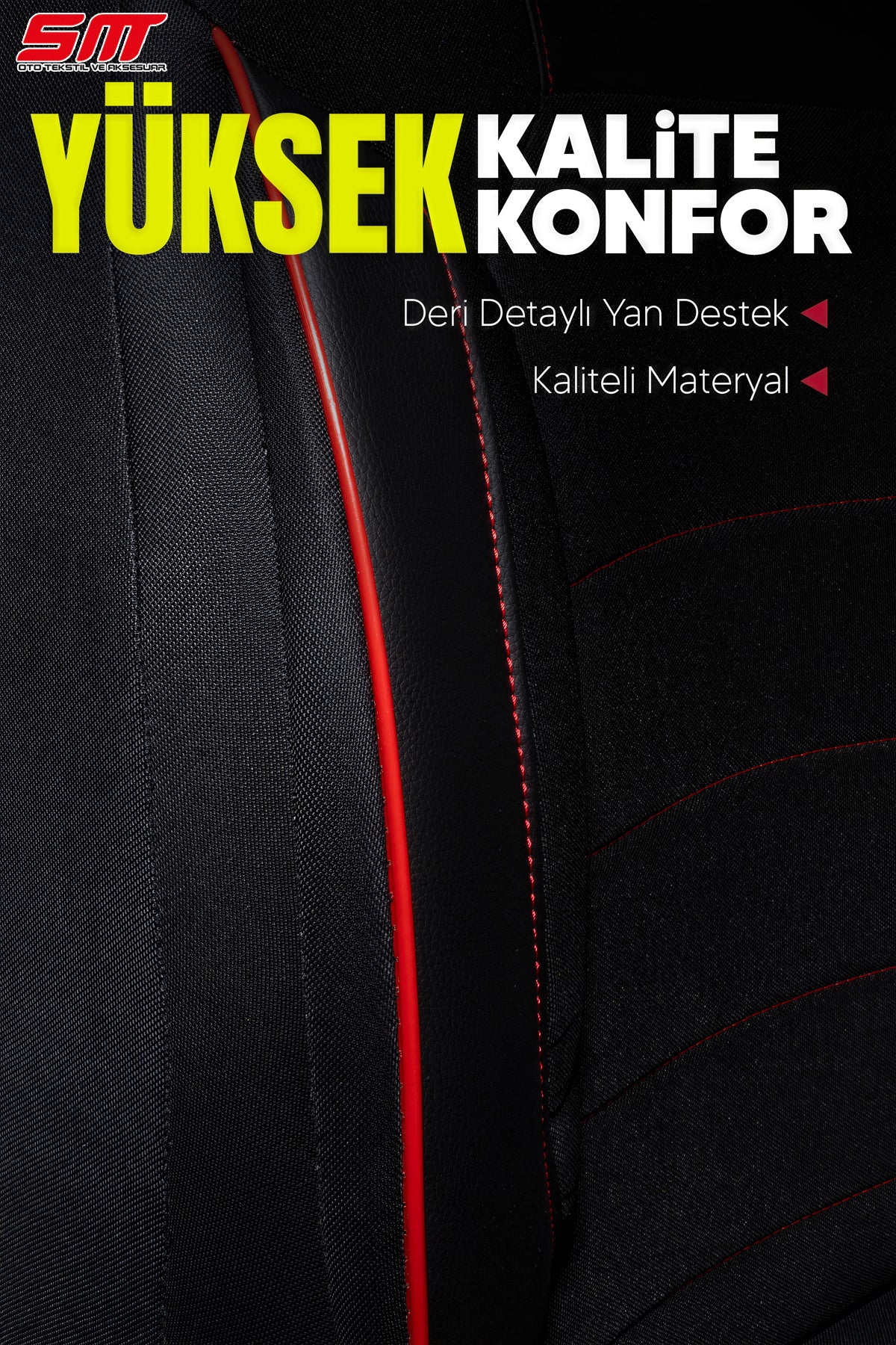 ERA Serisi Lakost Kumaş Universal Oto Koltuk Kılıfı Tam Set