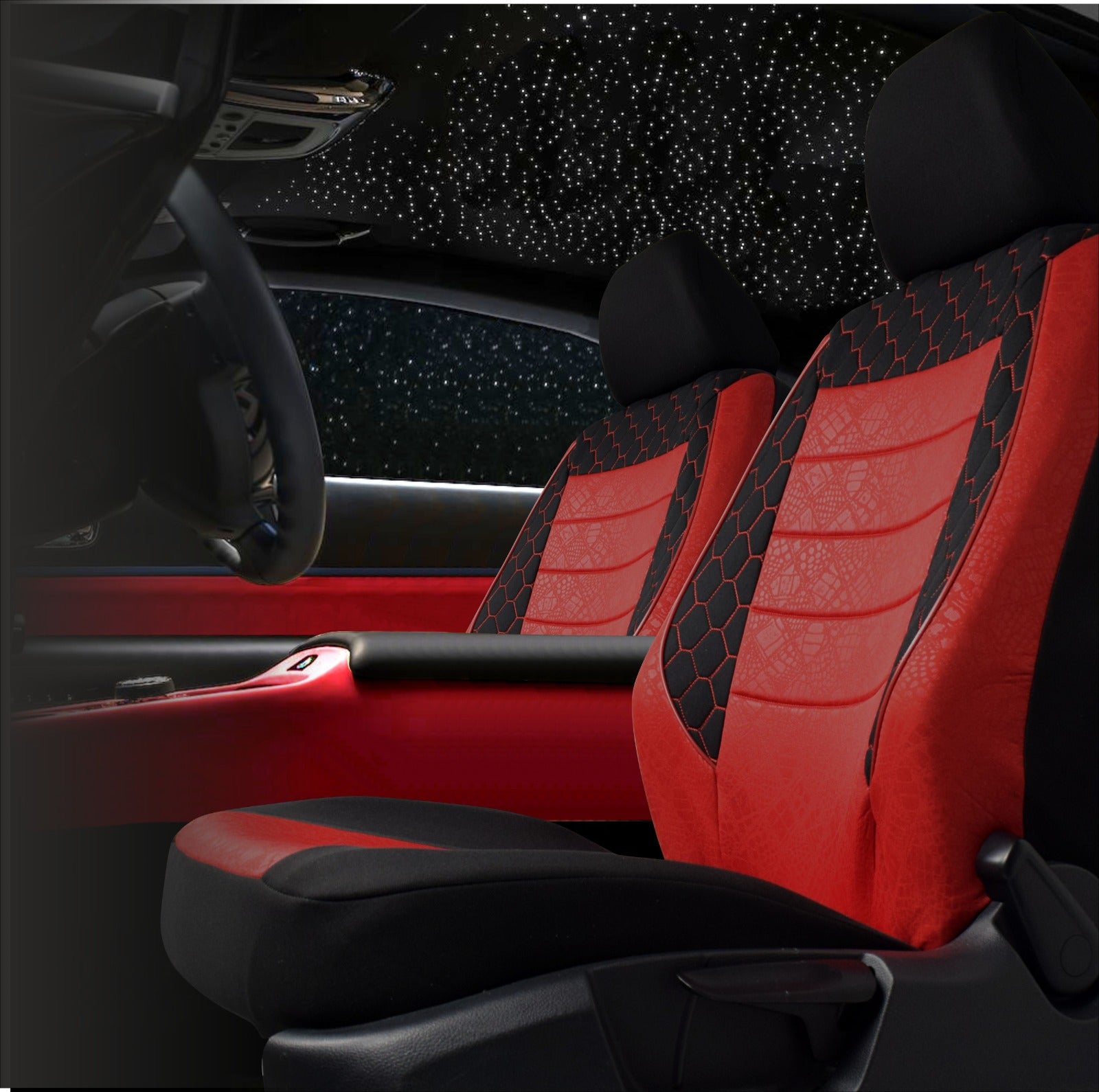 GOF HAFİF TİCARİ Serisi Lakost Kumaş Universal Oto Koltuk Kılıfı Tam Set