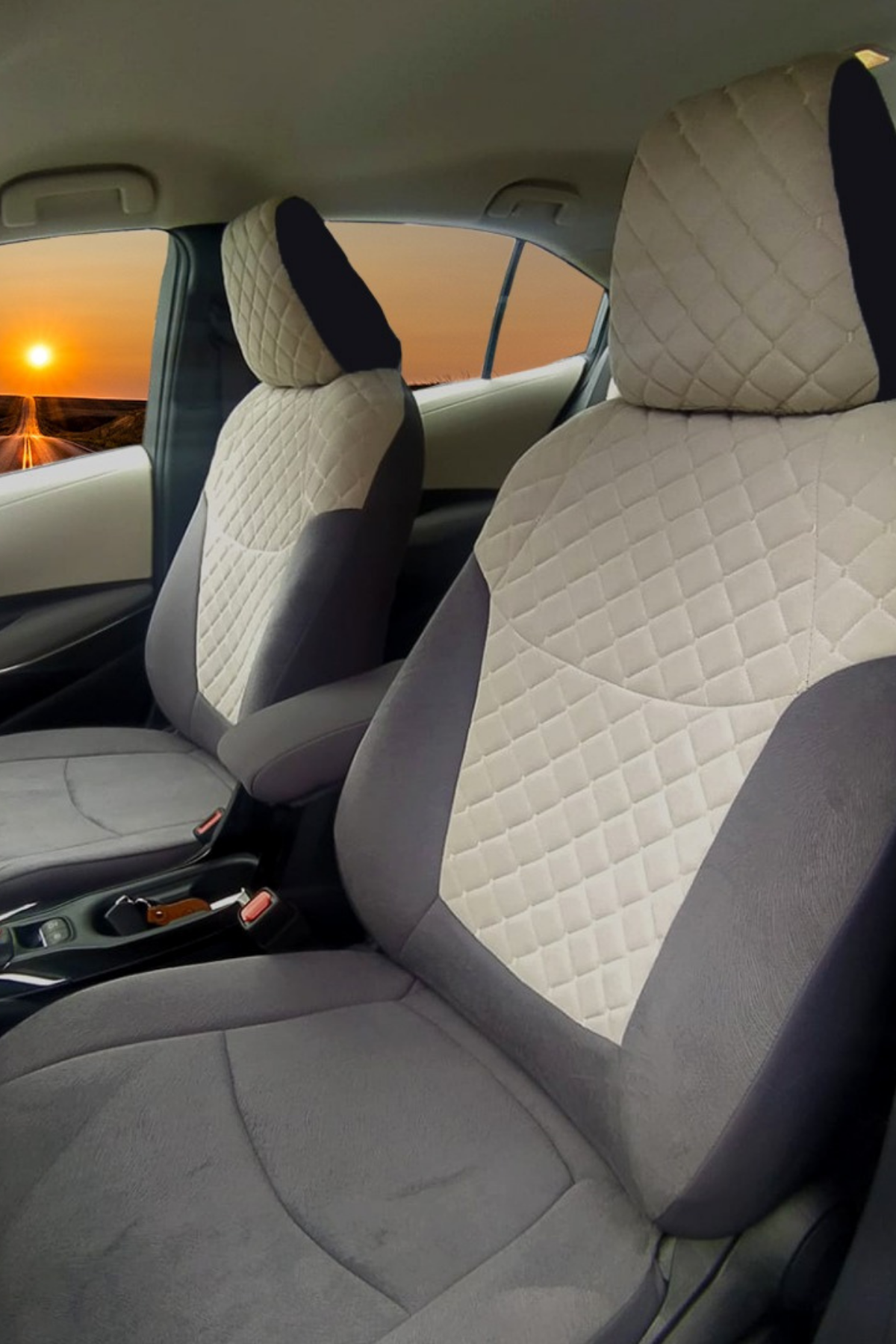 Toyota Corolla 2019 Model ve Üzeri Uyumlu Tay Tüyü Kumaş Araca Özel Oto Koltuk Kılıfı