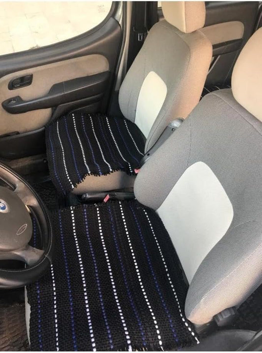 SM Oto Kılıf Dokuma Kumaş Terletmez Oto Koltuk Minderi - Serme Kilim - Üç Parça