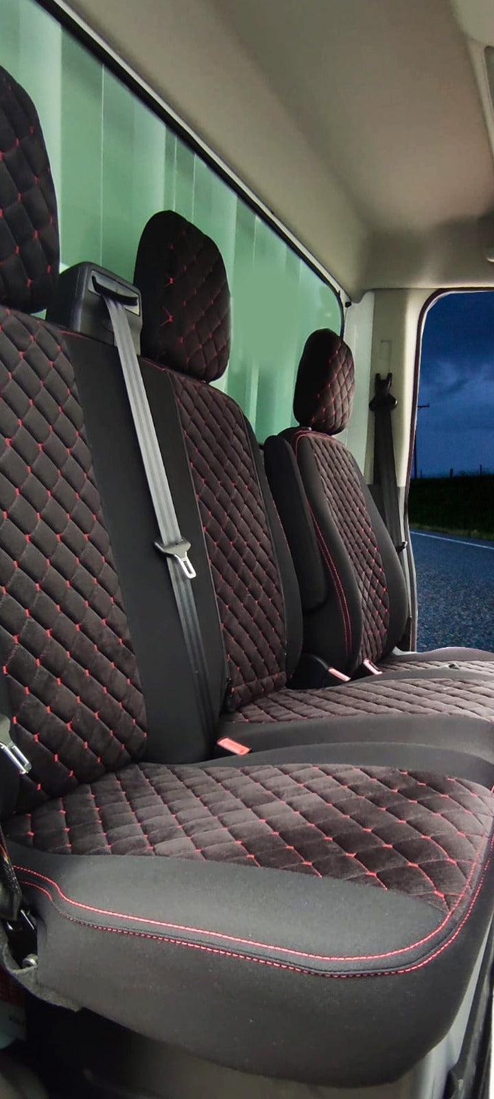 Ford Transit 2014 ve Üzeri Tek Kabin Uyumlu Tay Tüyü Kumaş Araca Özel Oto Koltuk Kılıfı